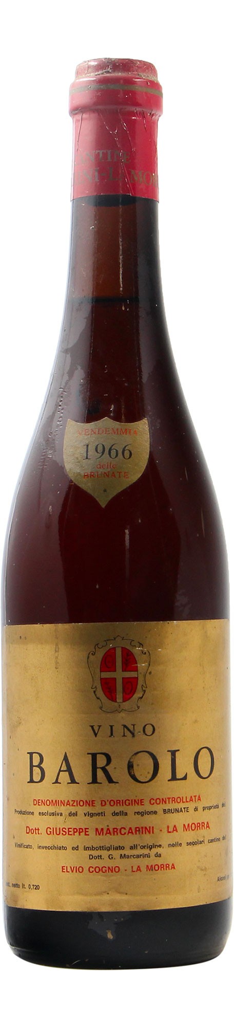 BAROLO BRUNATE CLEAR COLOUR 1966 MARCARINI Grandi Bottiglie