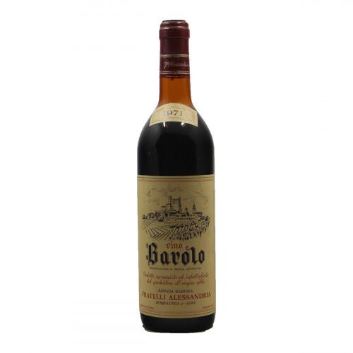 Barolo 1971 FRATELLI ALESSANDRIA GRANDI BOTTIGLIE