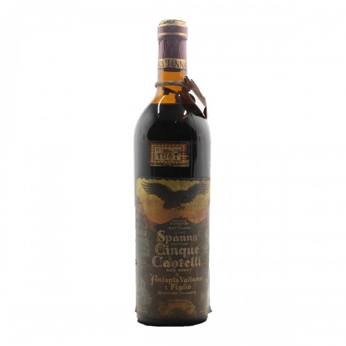 SPANNA CANTINA CINQUE CASTELLI RISERVA 1961 ANTONIO VALLANA Grandi Bottiglie