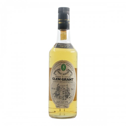 HIGHLAND MALT SCOTCH WHISKY 5 YEARS OLD DISTILLED 40 1977 GLEN GRANT Grandi Bottiglie