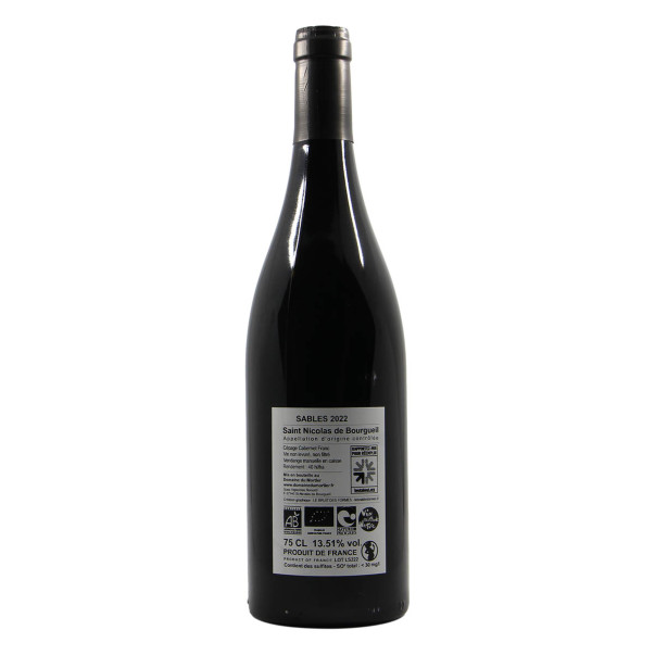 Domaine du Mortier Saint Nicolas de Bourgueil Sables 2022 Grandi Bottiglie retro