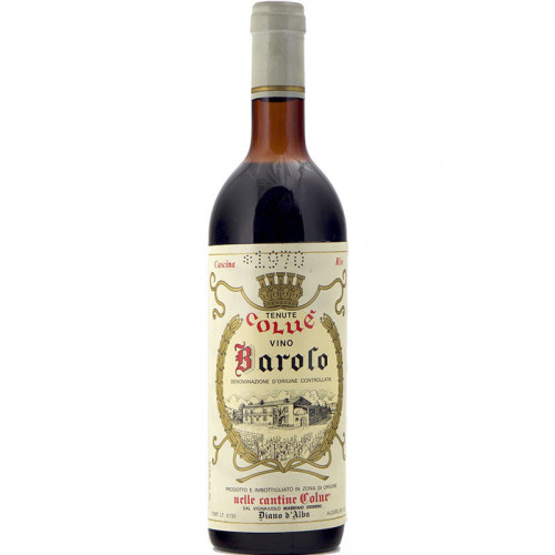 Barolo 1970 COLUE' MASSIMO ODDERO GRANDI BOTTIGLIE