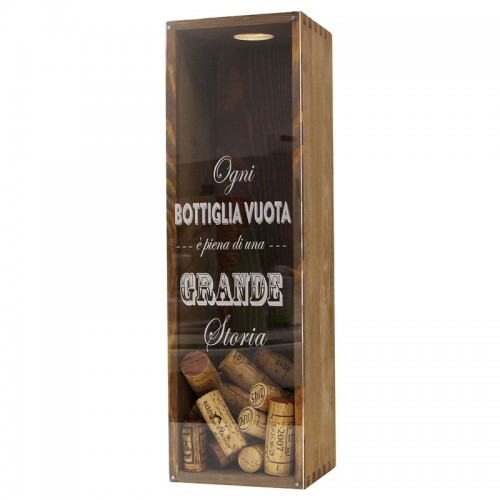 Espositore teca per tappi sughero - my little cork case natural WINE ATTACH  - Grandi Bottiglie