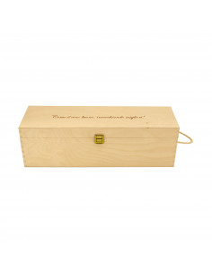 PERSONALIZED WOODEN WINE BOX - 1 MAGNUM BOTTLE - ILVA MAGNUM