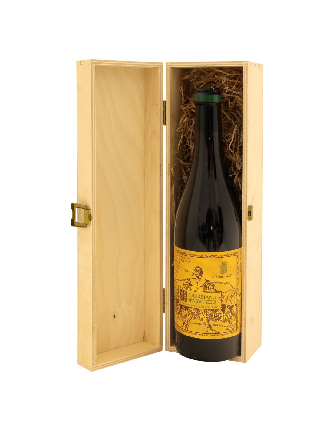 Cassetta in legno per vino personalizzata una bottiglia Ilva - Grandi  Bottiglie