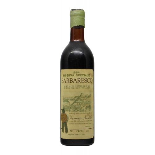 BARBARESCO RISERVA SPECIALE 1964 NICOLELLO Grandi Bottiglie